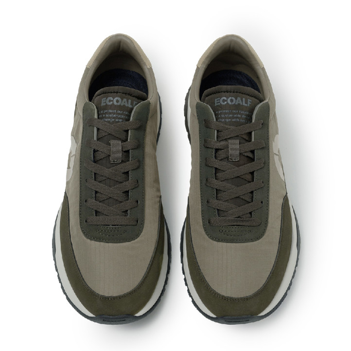 Zapatillas Ecoalf Ventura verdes de hombre con materiales reciclados - Querol online