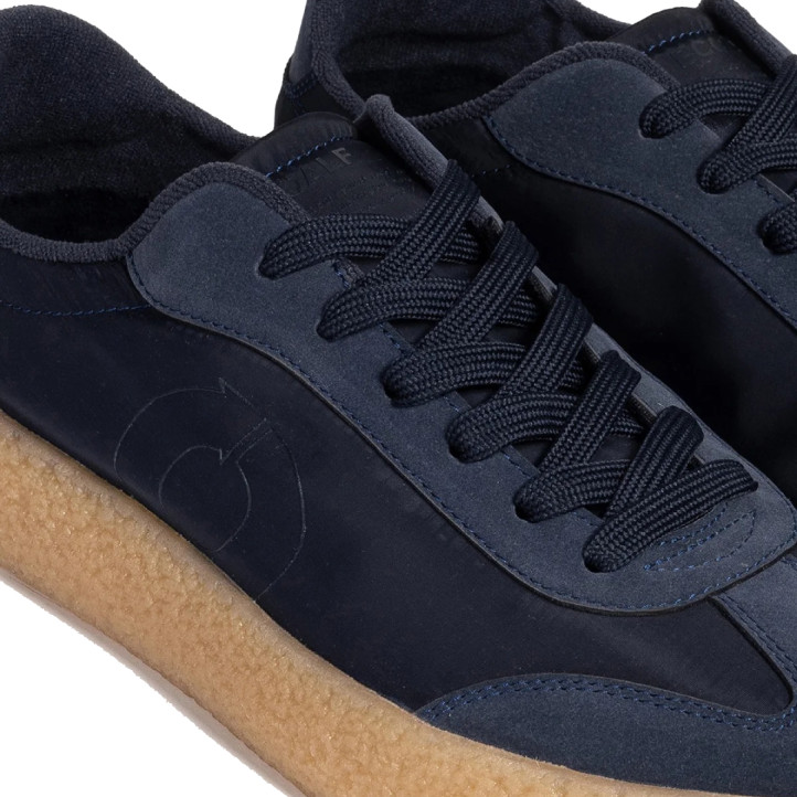 Zapatos sport Ecoalf Phoenix azul marino de hombre con suela tipo popcorn - Querol online