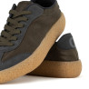 Zapatos sport Ecoalf Phoenix oliva caqui de hombre con suela tipo popcorn