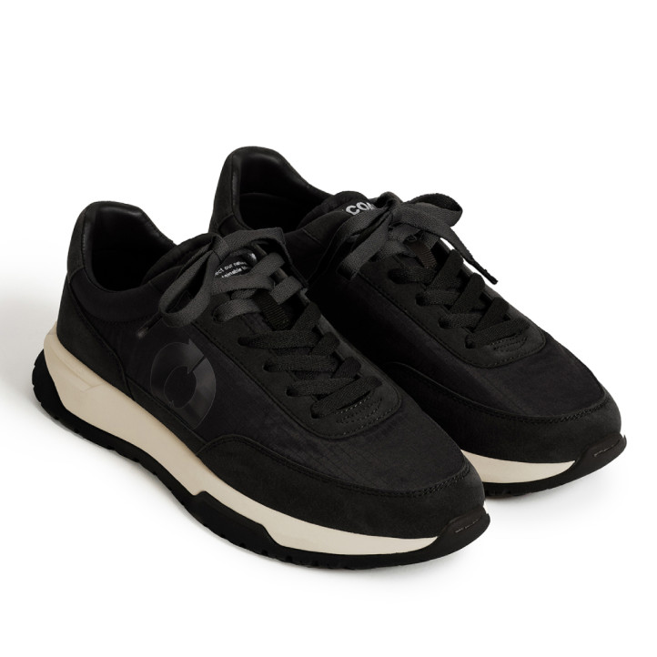 Zapatillas Ecoalf Ventura negras para mujer con suela de contraste - Querol online