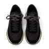 Zapatillas Ecoalf Ventura negras para mujer con suela de contraste