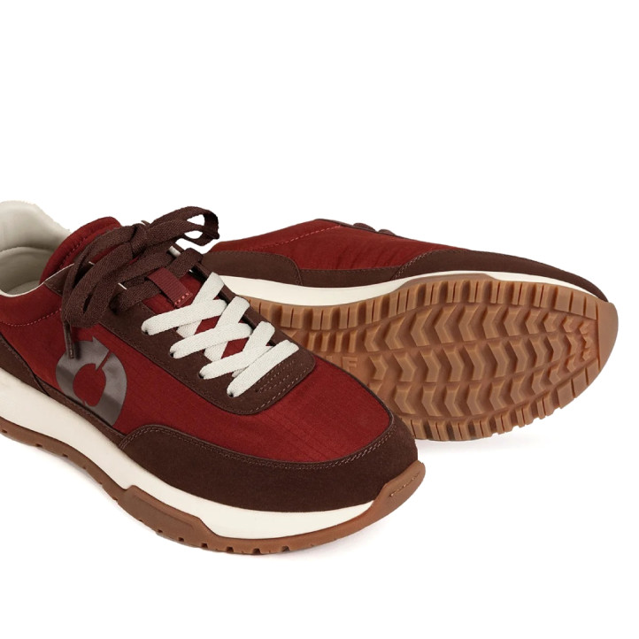 Zapatillas Ecoalf Ventura naranja oscuro para mujer con cordones intercambiables - Querol online