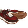 Zapatillas Ecoalf Ventura naranja oscuro para mujer con cordones intercambiables