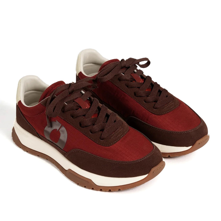 Zapatillas Ecoalf Ventura naranja oscuro para mujer con cordones intercambiables - Querol online