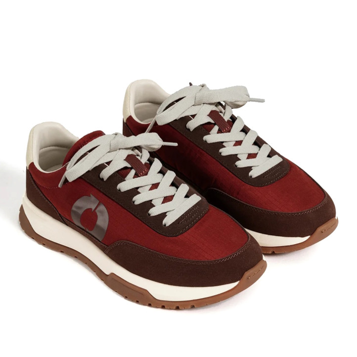 Zapatillas Ecoalf Ventura naranja oscuro para mujer con cordones intercambiables - Querol online