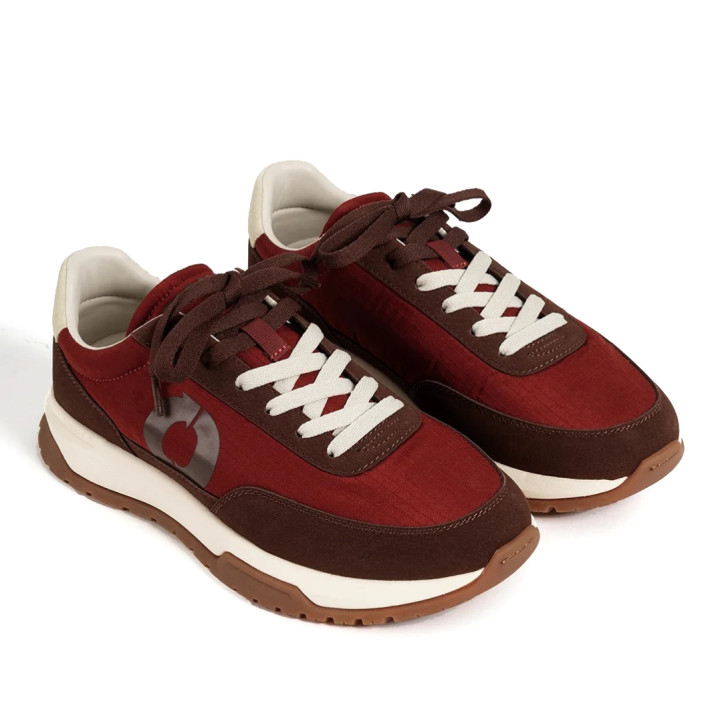 Zapatillas Ecoalf Ventura naranja oscuro para mujer con cordones intercambiables - Querol online