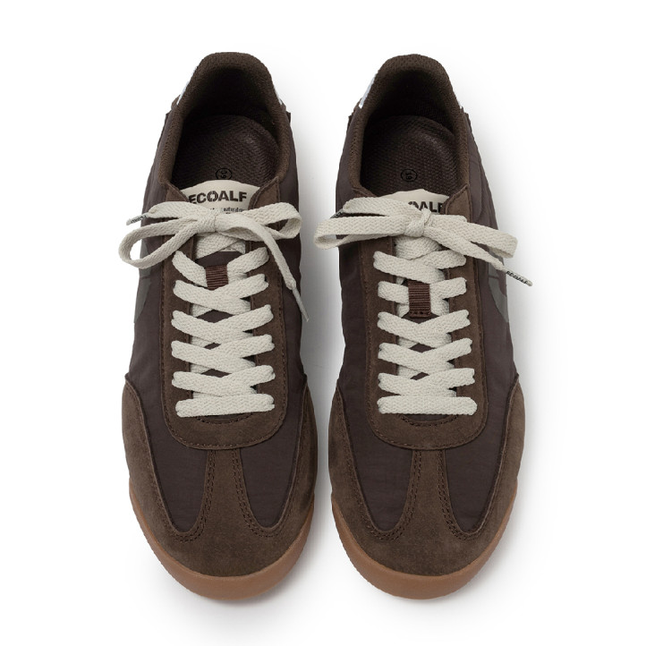 Zapatillas Ecoalf Orleans marrón oscuro para mujer de estilo retro - Querol online