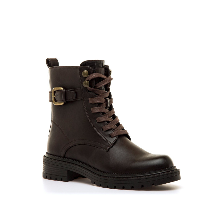 BOTINES DE MUJER MUSTANG CASI MARRON 56261 63867 - Querol online