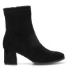 Botines tacón ETIKA negros de antelina con tacón para mujer