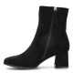 Botines tacón ETIKA negros de antelina con tacón para mujer - Querol online