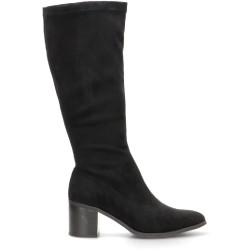 Botas tacón ETIKA Nora negras elásticas con tacón para mujer - Querol online
