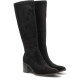 Botas tacón ETIKA Nora negras elásticas con tacón para mujer - Querol online