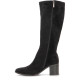 Botas tacón ETIKA Nora negras elásticas con tacón para mujer - Querol online