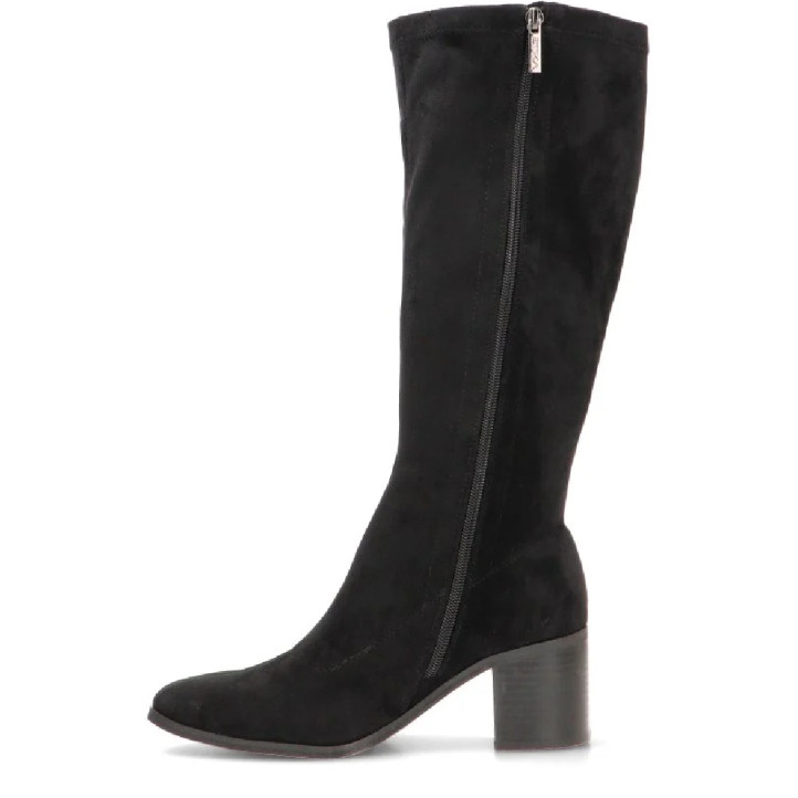 Botas tacón ETIKA Nora negras elásticas con tacón para mujer - Querol online