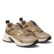 Zapatillas deportivas Calvin Klein Mesh Hike Runner Hybrid beige y doradas para mujer - Querol online