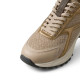 Zapatillas deportivas Calvin Klein Mesh Hike Runner Hybrid beige y doradas para mujer - Querol online