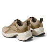 Zapatillas deportivas Calvin Klein Mesh Hike Runner Hybrid beige y doradas para mujer