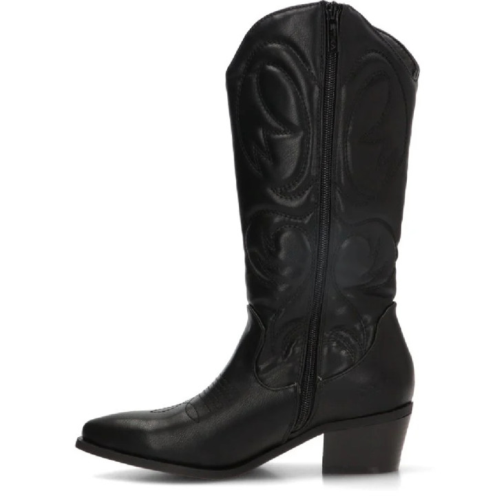 Botas tacón ETIKA camperas Valley negras con tacón para mujer - Querol online