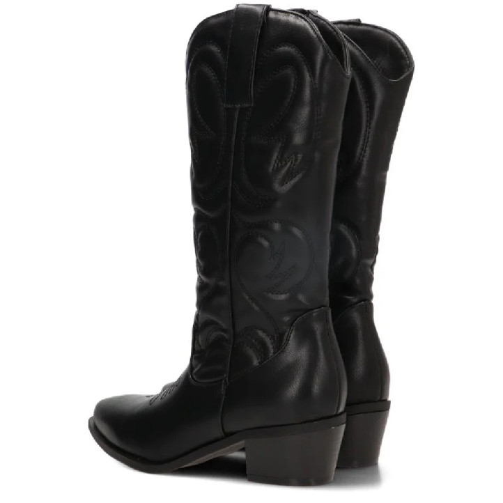 Botas tacón ETIKA camperas Valley negras con tacón para mujer - Querol online