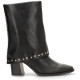 Botas tacón ETIKA Eternal negras con tacón y detalle de tachas para mujer - Querol online
