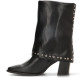 Botas tacón ETIKA Eternal negras con tacón y detalle de tachas para mujer - Querol online