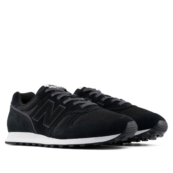 Zapatillas deportivas New Balance 373 unisex negras con detalles gris oscuro - Querol online