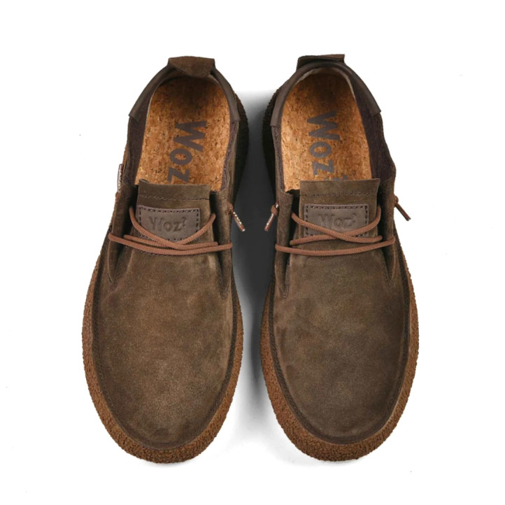 Zapatos sport WOZ Stride Step de hombre marrones de ante con membrana waterproof - Querol online