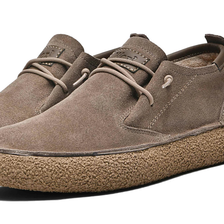 Zapatos sport WOZ Stride Step de hombre taupe de ante con membrana waterproof - Querol online