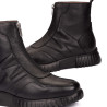 Botins Wonders FLEXFLY 25 botins de dona negres de pell amb cremallera frontal
