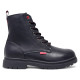 Botins plans Levi's Catherine negres amb cordons i cremallera lateral - Querol online