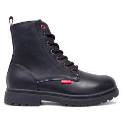 Botins plans Levi's Catherine negres amb cordons i cremallera lateral - Querol online