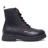 Botins plans Levi's Catherine negres amb cordons i cremallera lateral