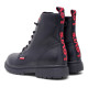 Botins plans Levi's Catherine negres amb cordons i cremallera lateral - Querol online