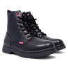 Botins plans Levi's Catherine negres amb cordons i cremallera lateral