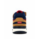 Zapatillas deporte Levi's Sierra camel y azul marino con velcro y cordones - Querol online