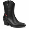 Botines Levi's Doris cowboy negras de tacón para mujer