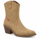 Botines tacón Levi's Doris cowboy camel de tacón para mujer - Querol online