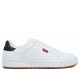 Sabatilles Levi's Pipper blanques casual amb detalls blau marí - Querol online