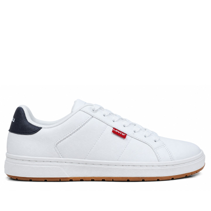 Sabatilles Levi's Pipper blanques casual amb detalls blau marí - Querol online