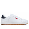 Sabatilles Levi's Pipper blanques casual amb detalls blau marí
