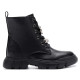 Botines LELLI KELLY Teresa negros con suela chunky y detalles brillantes para niña - Querol online