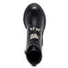 Botins LELLI KELLY Teresa negres amb sola chunky i detalls brillants per a nena