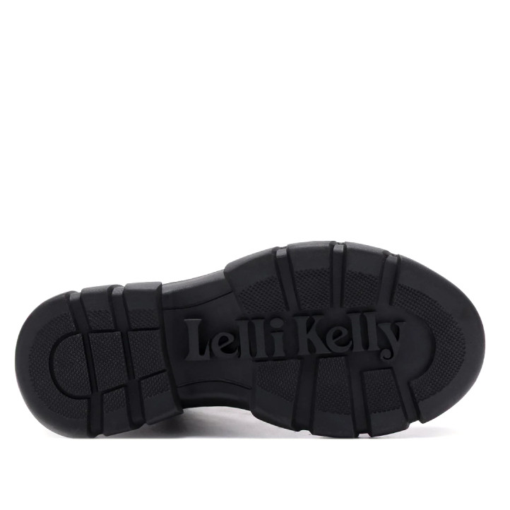 Botins LELLI KELLY Teresa negres amb sola chunky i detalls brillants per a nena - Querol online