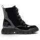Botines LELLI KELLY Gemma de charol negro con corazones brillantes para niña - Querol online