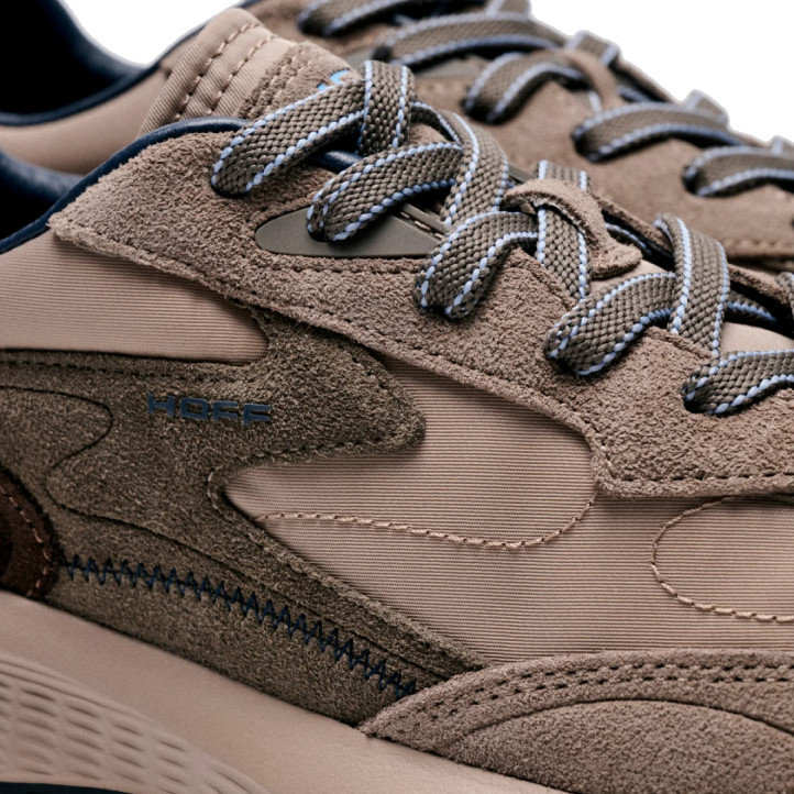 Sabatilles HOFF City MKII marrons de pell i tèxtil per a home - Querol online