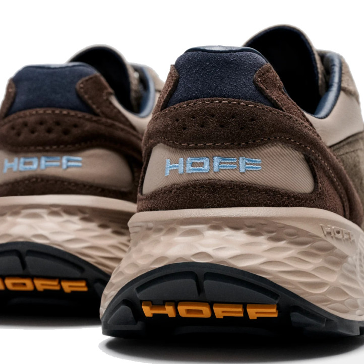Sabatilles HOFF City MKII marrons de pell i tèxtil per a home - Querol online