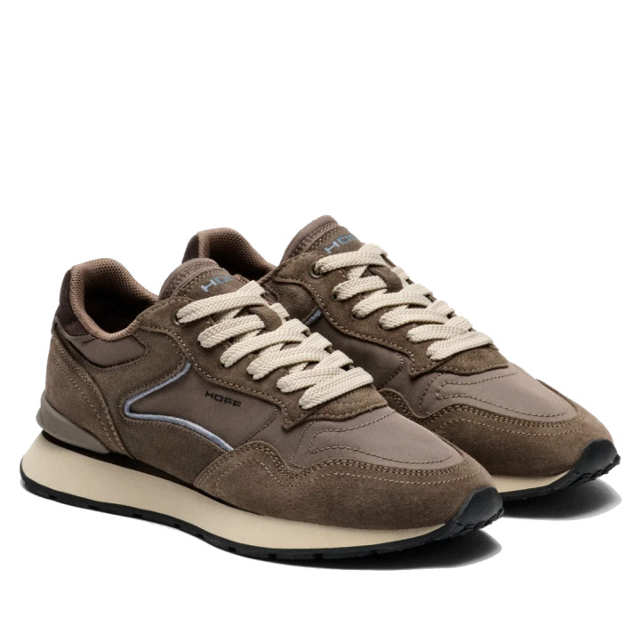Sabatilles HOFF City Chroma Taupe de pell i niló per a dona - Querol online