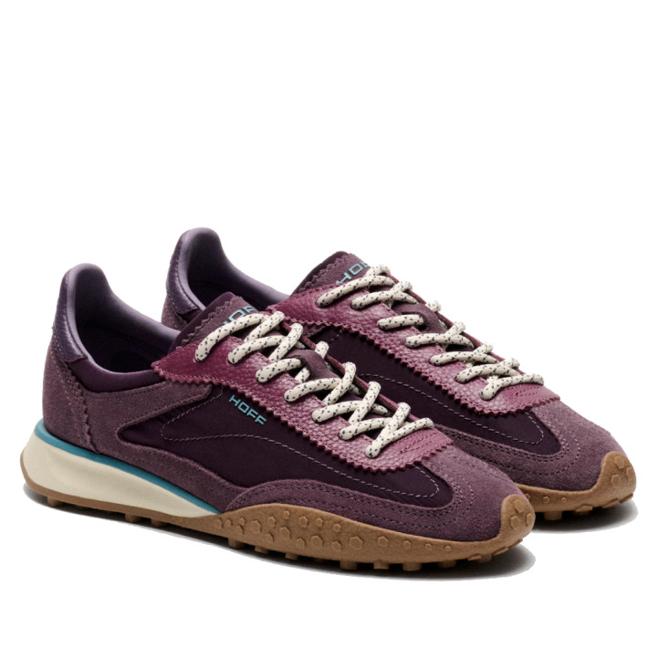 Zapatillas HOFF Bridge MKII Aubergine de ante y nailon para mujer - Querol online