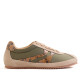 Zapatillas Gioseppo Kaki de serraje y nylon con cuña para mujer - Querol online