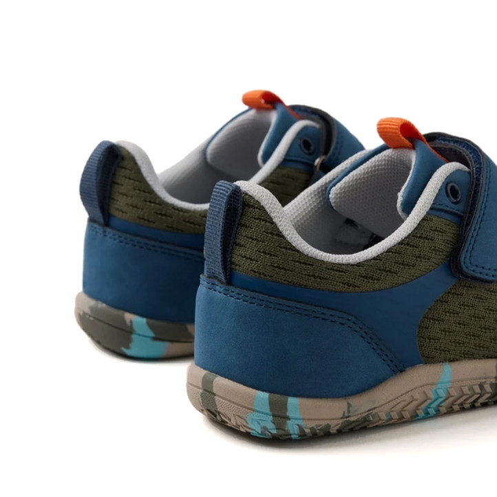 Zapatillas Gioseppo barefoot Erith kaki con cierre ajustable para niño - Querol online